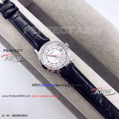 Perfect Replica Patek Philippe Calatrava Leather Strap Watch